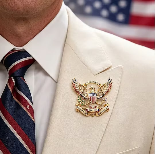 US 250th Anniversary Brooch Pin