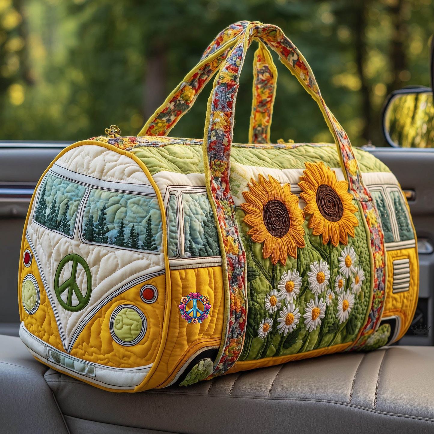 🔥LAST DAY 50% OFF-Hippie Van Quilted Duffle Bag✨