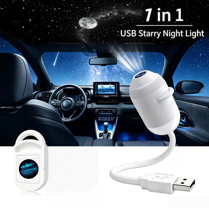 5D Mini Galaxy Star Projector – Dynamic Ambient Lighting for Bedrooms, Cars & Relaxing Spaces