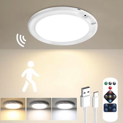 49% OFF This Week Promotions🎉🎉Rechargeable Motion Sensor Ceiling Light with Remote（🔥Buy 2 Free Shipping🔥）