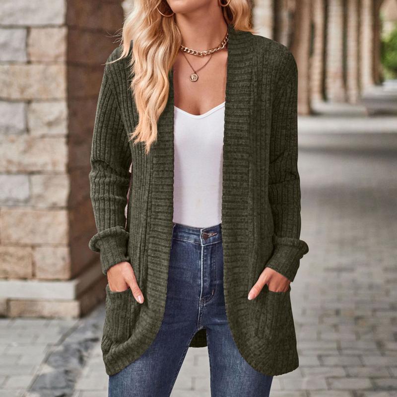 Womens Long Cardigan Lightweight Sweater