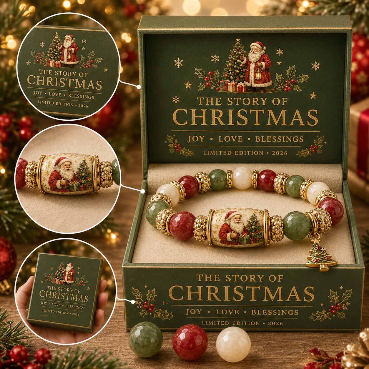 🎅 Christmas Magic Bracelet 🎄 | 2026 Limited Edition — 49% OFF Holiday Sale