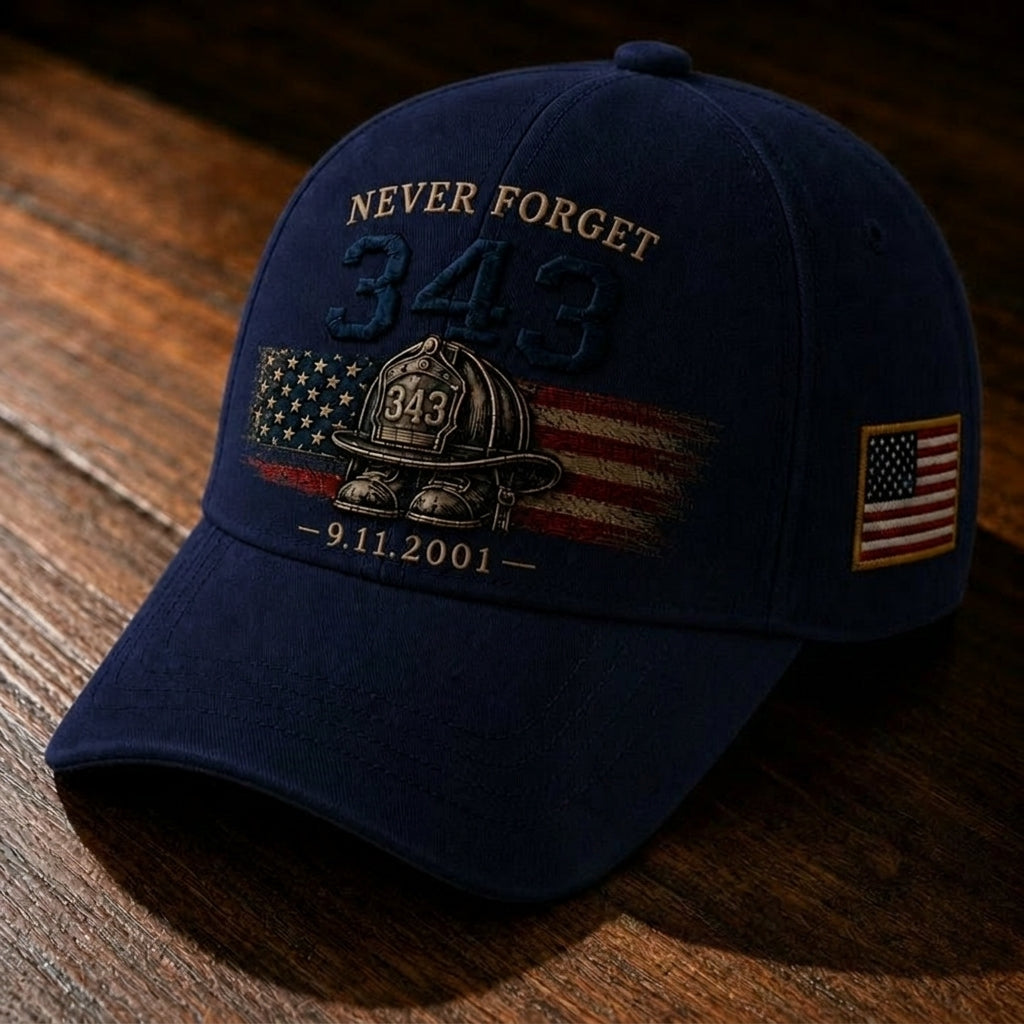🔥Last Day 49% OFF🔥 - 🧢Never Forget 343 Memorial Cap 🎁