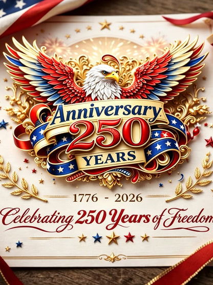 250th Anniversary American Art Brooch