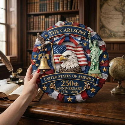 Honor 250 Years Of American Sacrifice And Freedom—Glosritystore Brave Wings Wreath For Your Door