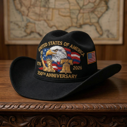 ⚡️Last Day 60% OFF -250 Years Later — Still Standing™ Patriotic Cowboy Hat