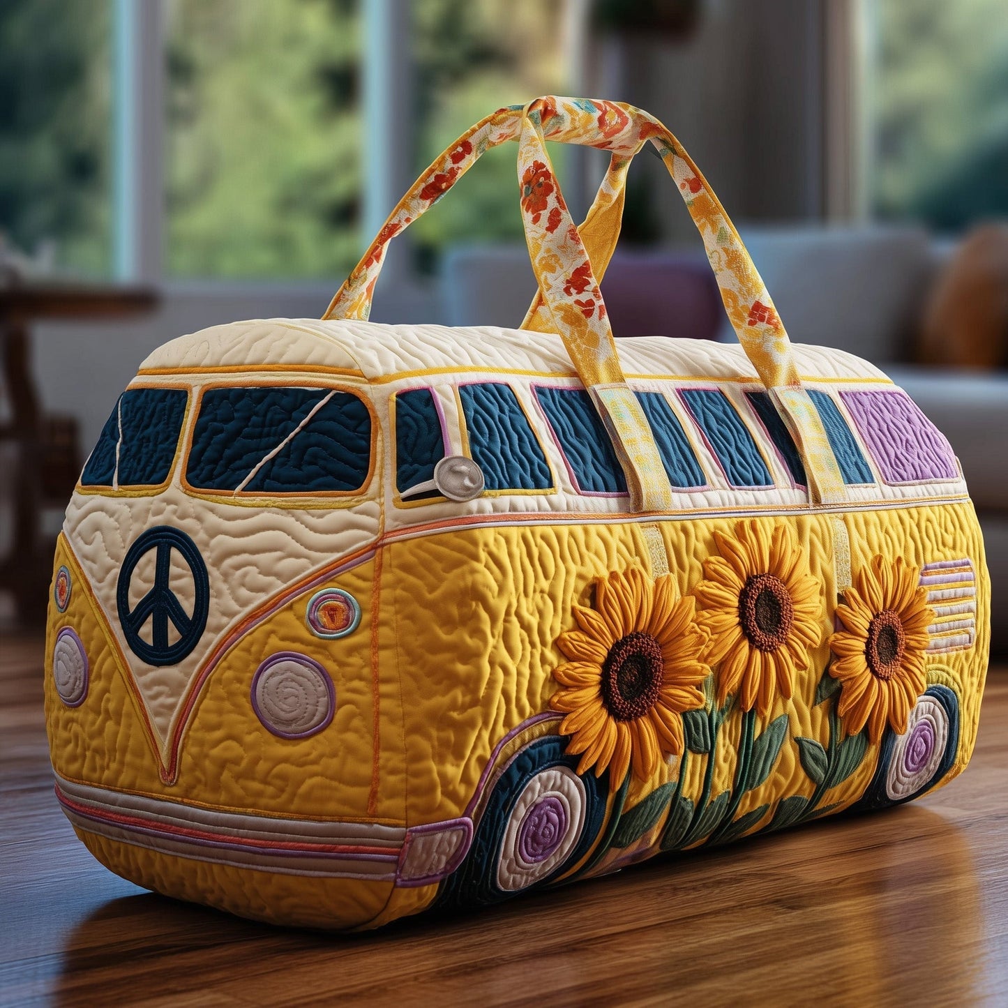 🔥LAST DAY 50% OFF-Hippie Van Quilted Duffle Bag✨