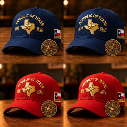 🔥Republic of Texas Cap  🎁 Free Honor Coin With Every Cap Purchase