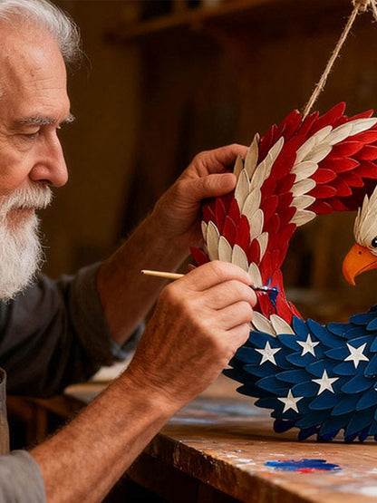 Honor 250 Years Of American Sacrifice And Freedom—Glosritystore Brave Wings Wreath For Your Door