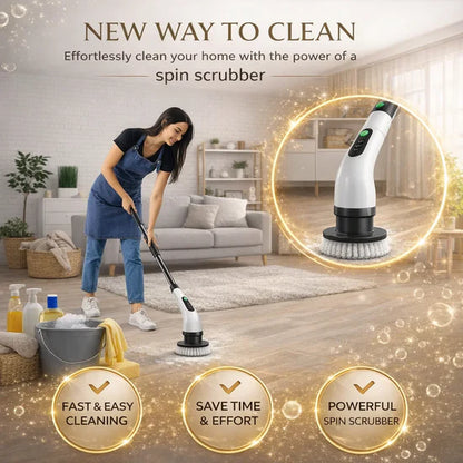 9-in-1 Cordless Power Scrubber System