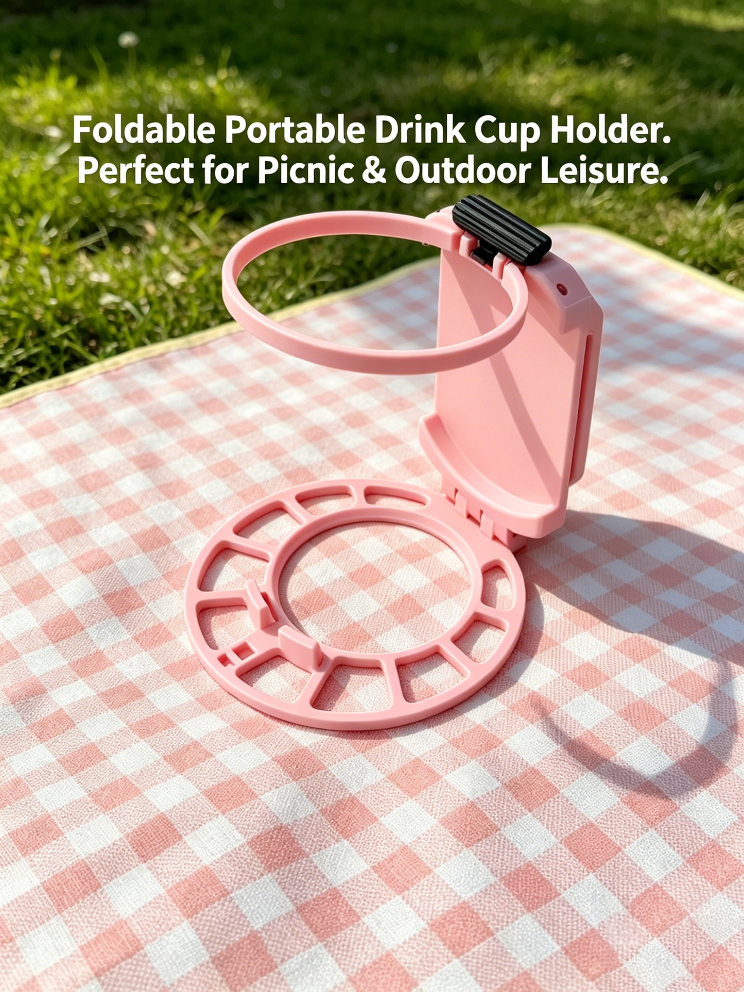 🥤 Foldable Belt Beverage Holder,Hands-Free Outdoor Cup Clip