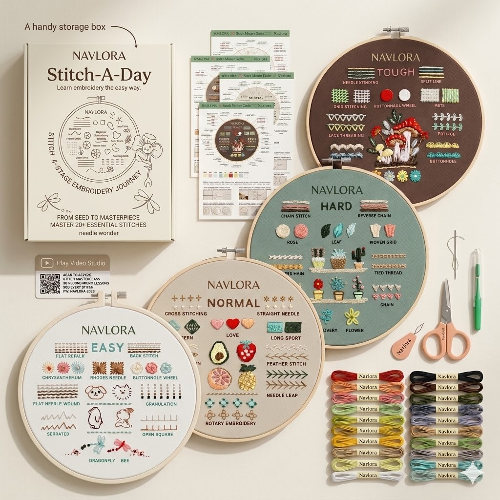 Shewater™ Zero-to-Master Embroidery Kit
