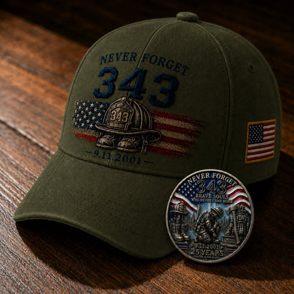 🔥Last Day 49% OFF🔥 - 🧢Never Forget 343 Memorial Cap 🎁