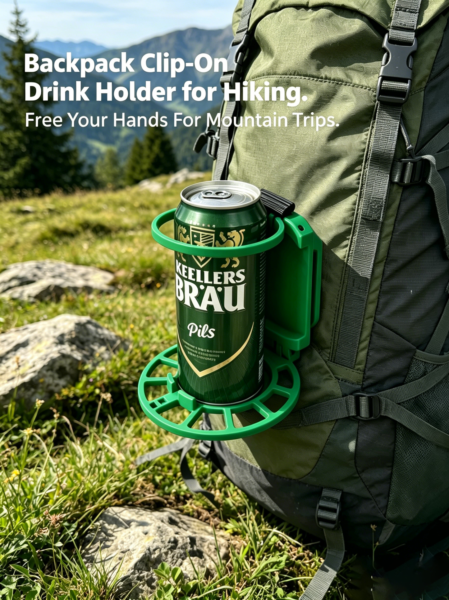 🥤 Foldable Belt Beverage Holder,Hands-Free Outdoor Cup Clip