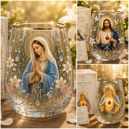 🙏✝️ 2026 Limited Edition “Morning Prayer” Glass Tea Cup ☀️☕ – Faith & Serenity Collection