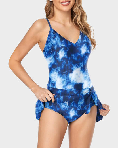 Women's Tummy Control Slim Fit Plus Size One Piece Swimsuit