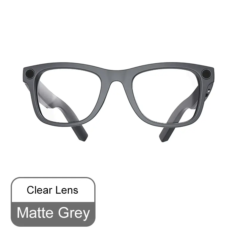 Smart Audio Glasses with HD Camera Bluetooth Wireless Open Ear Sound Anti Blue Light Outdoor