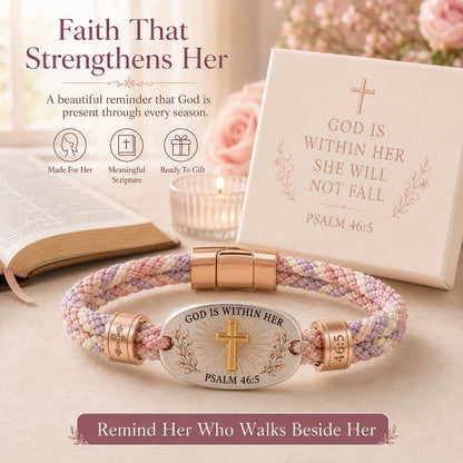 🔥 LAST DAY 49% OFF – ✝️ Christian Scripture Faith Bracelet Collection | 6 Meaningful Bible Verse Designs with Raised Gold Cross, Magnetic Clasp & Matching Gift Box 💗✨