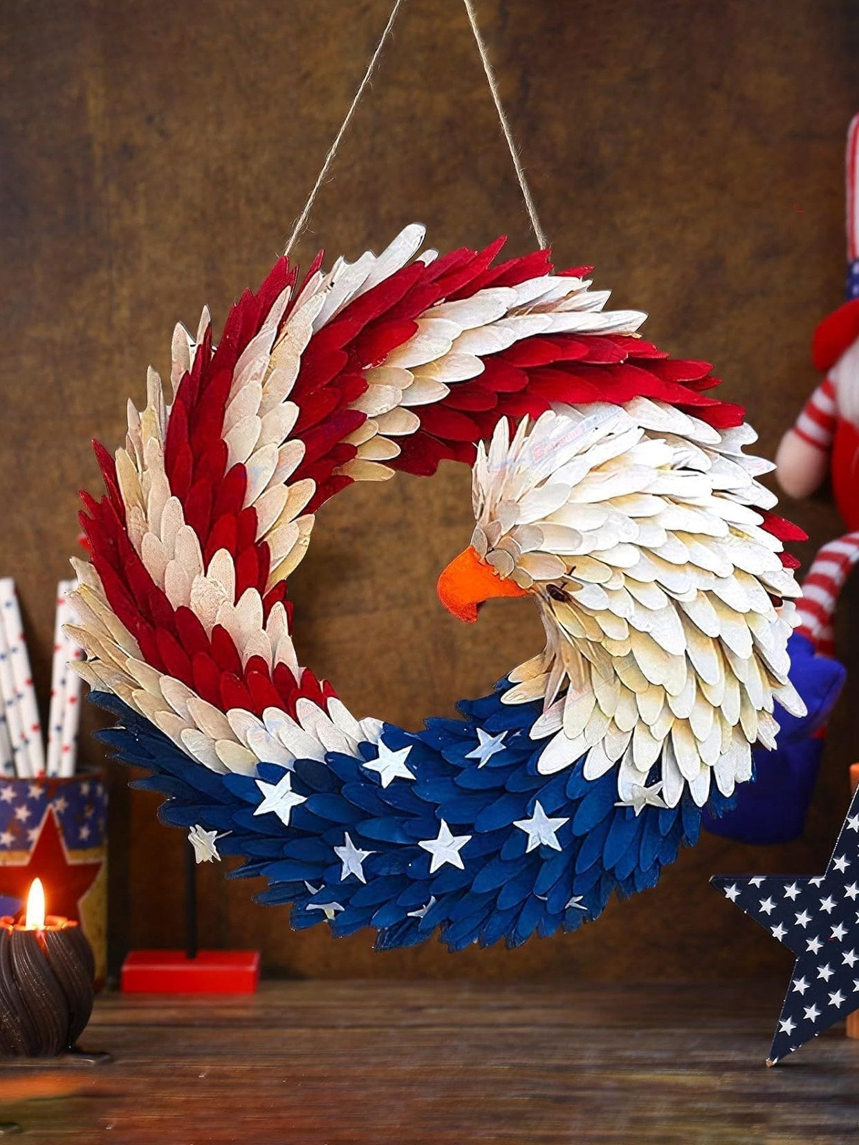 Honor 250 Years Of American Sacrifice And Freedom—Glosritystore Brave Wings Wreath For Your Door