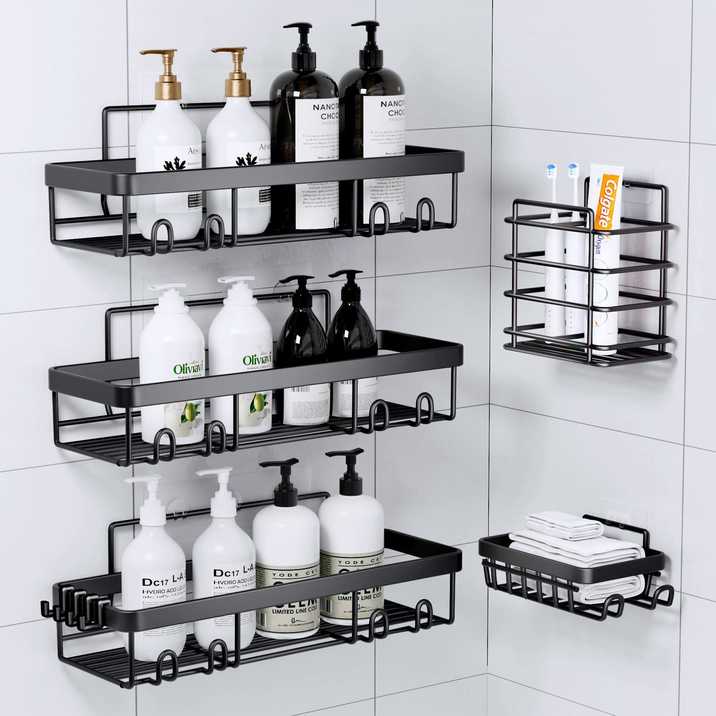 Instant Bathroom Storage — No Drills Needed