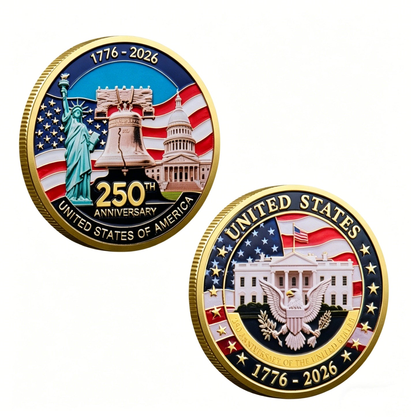 🔥LAST DAY 50% OFF✨9PCS USA 250th Anniversary Commemorative Coin Gift Set