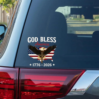 🦅 God Bless America: 2026 Semicentennial Sticker