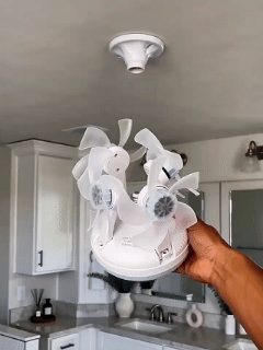 🔥Last Day 50%OFF💡2-in-1 Drone Fan Light-Silent LED Ceiling Fan with Remote