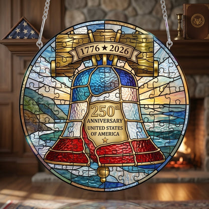 🔥LAST DAY65% OFF🔥 - 250th Anniversary United States Stained Puzzle Hanging ornament