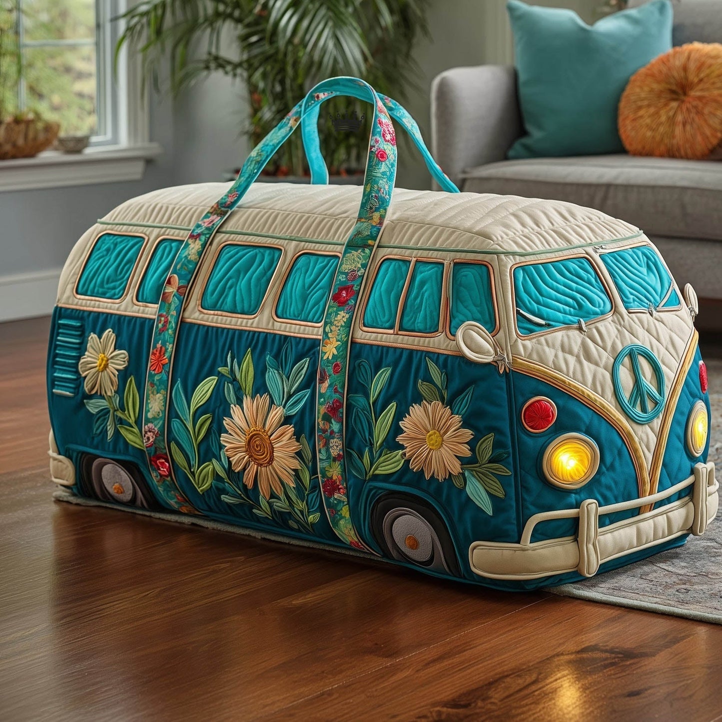 🔥LAST DAY 50% OFF-Hippie Van Quilted Duffle Bag✨
