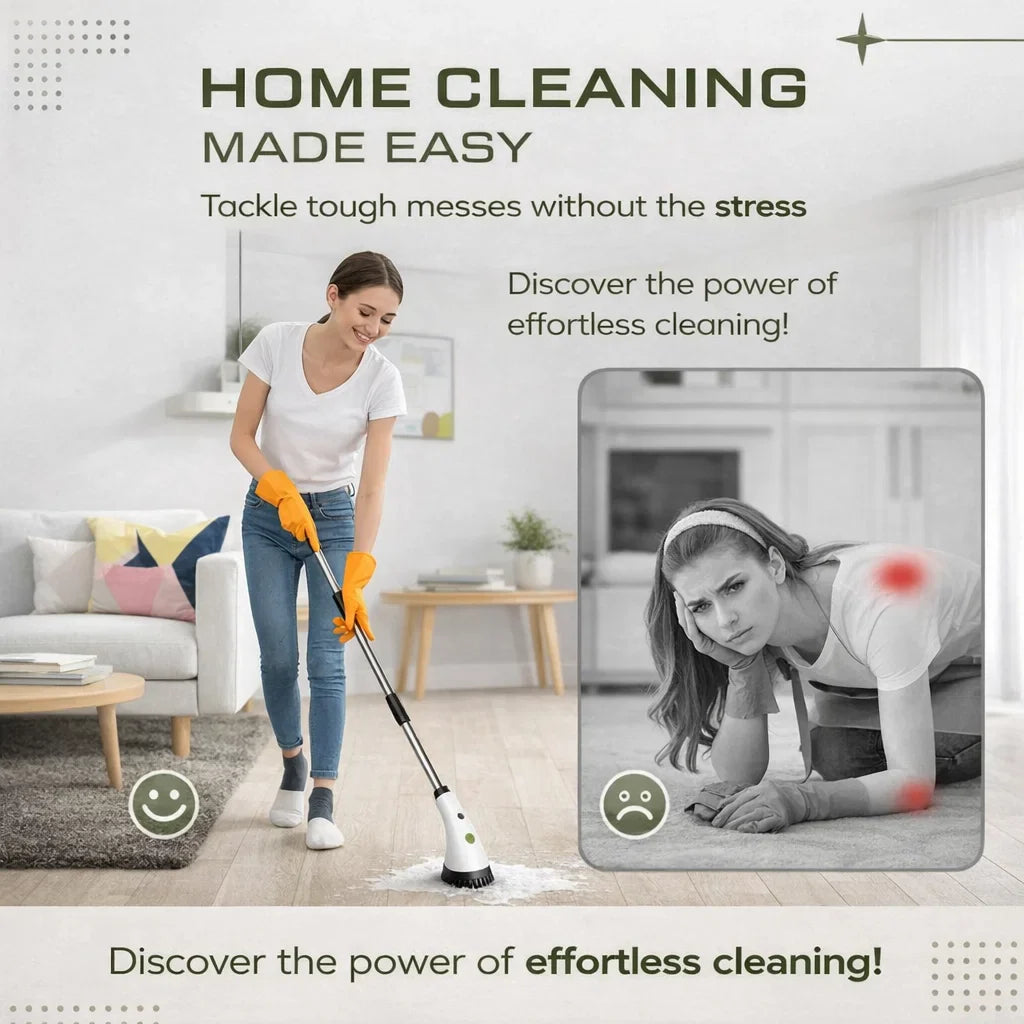 9-in-1 Cordless Power Scrubber System