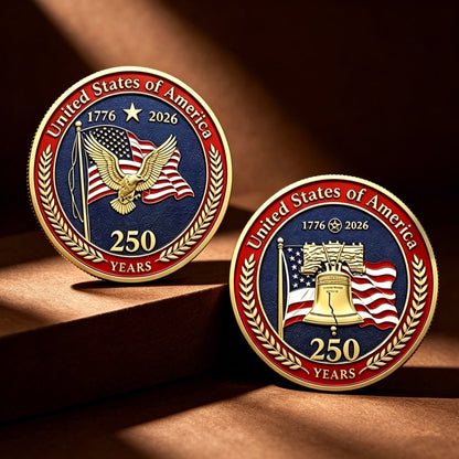🔥LAST DAY 50% OFF✨9PCS USA 250th Anniversary Commemorative Coin Gift Set