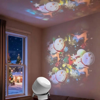 Dynamic Rotating LED Pattern Projection Desk Lamp