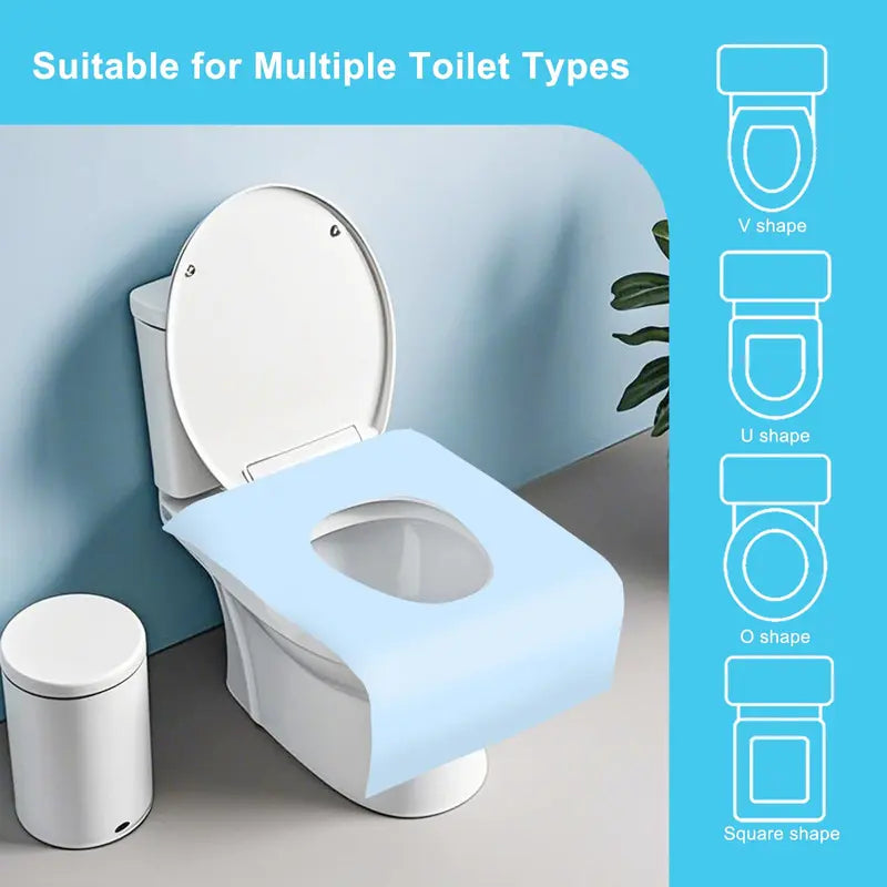 10 Packs Tear-Free Toilet Seat Covers Disposable for Adults and Kids