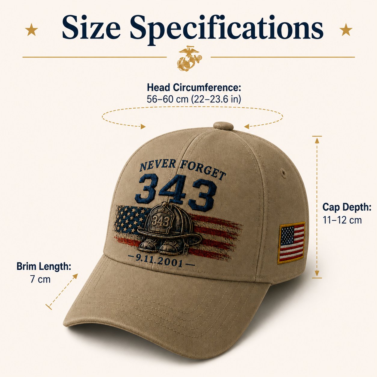 🔥Last Day 49% OFF🔥 - 🧢Never Forget 343 Memorial Cap 🎁