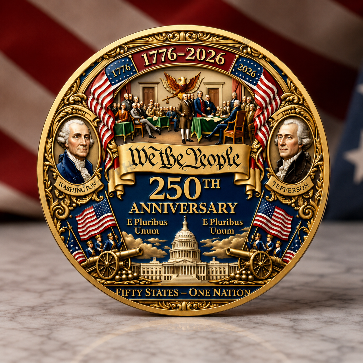 ⚡Last Day 60% OFF - United States 250th Anniversary Commemorative Challenge Coin