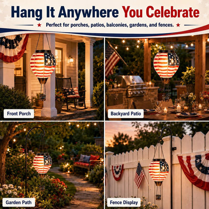 🎆 250th Anniversary Solar Hot Air Balloon Lantern | Patriotic Edition