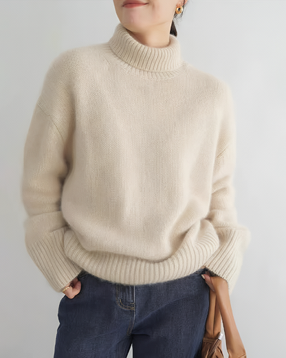 Cozy Turtleneck Knit Pullover Sweater