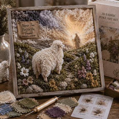 🔥HOT SALE🔥 Last Day 49% OFF - ✝️3D Christian Fabric Poke Art Kit(📦Buy 2 Free Shipping)