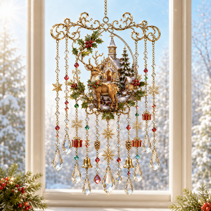 🔥Last Day 49% OFF - Handmade Christmas Stained Window Hanging