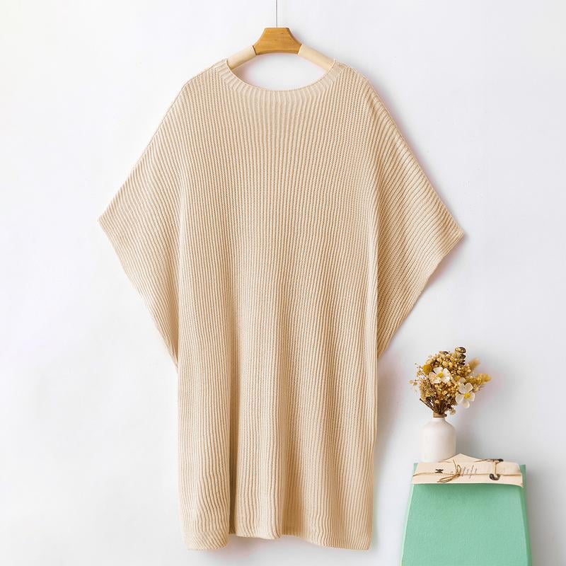 Women's Oversized Loose Round Neck Knitted Top