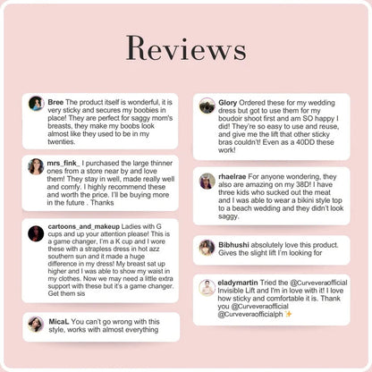 Double-Sided Adhesive Invisible Lift Inserts