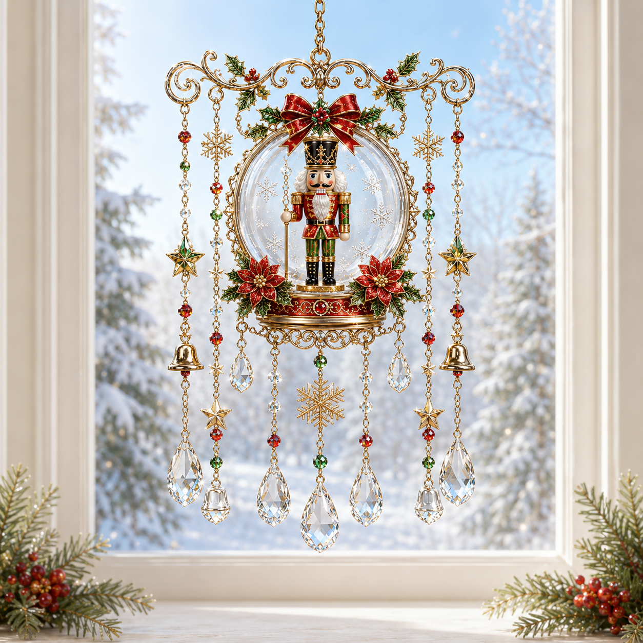 🔥Last Day 49% OFF - Handmade Christmas Stained Window Hanging