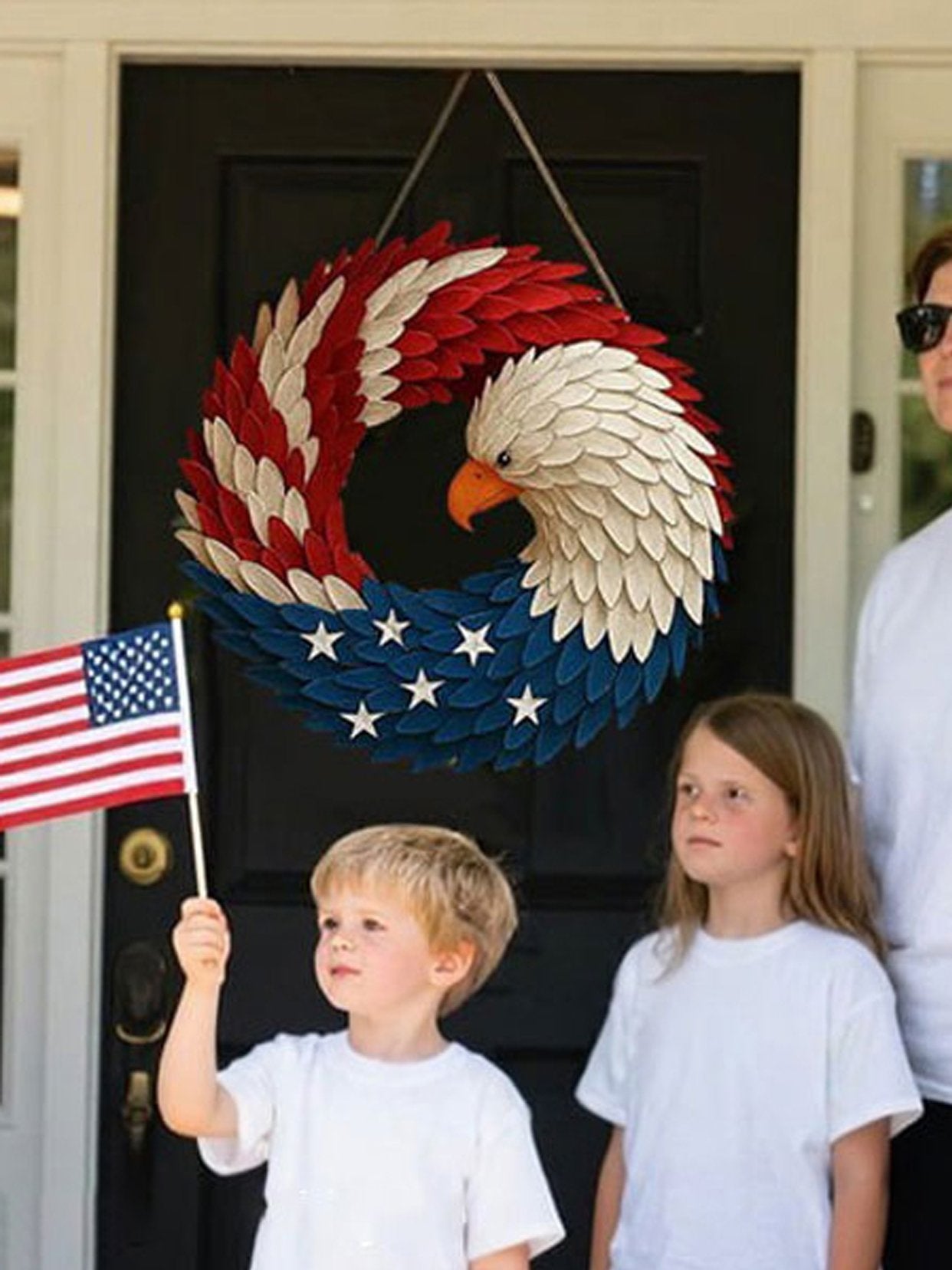 Honor 250 Years Of American Sacrifice And Freedom—Glosritystore Brave Wings Wreath For Your Door