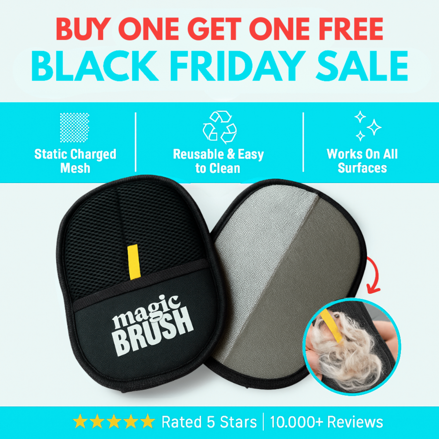 Shewater™ - Pet Hair Removal Gloves Buy 1 Get 1 Free