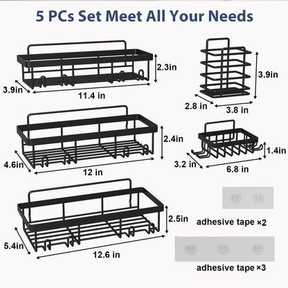 Instant Bathroom Storage — No Drills Needed