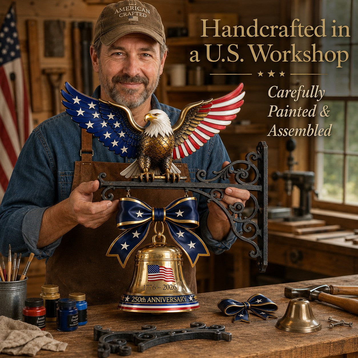 🇺🇸 Ring in the Semiquincentennial: 1776-2026 "Spirit of Liberty" Eagle Bell