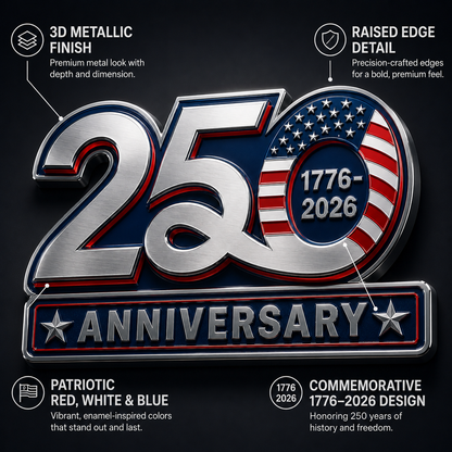 🎉2026 Hot Sale 65K+ ❤️ 250th Anniversary Car Emblem