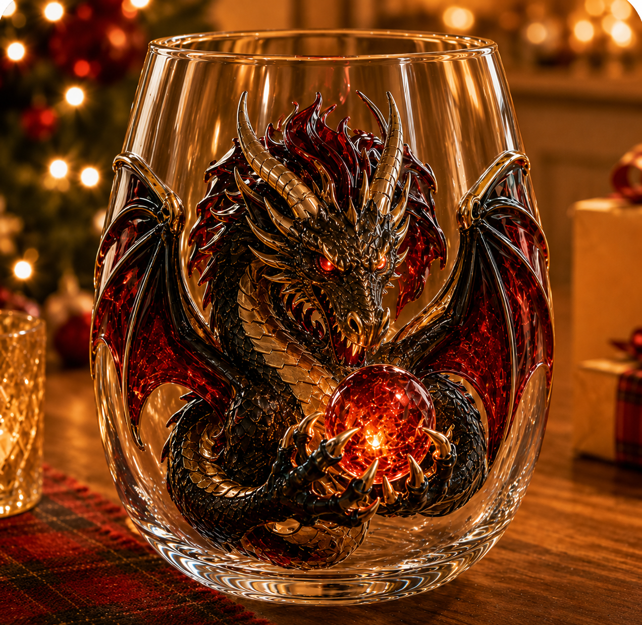 ✨🐉✨ 3D Mythic Dragon Glass Art Cup | Luxury Raised Fantasy Glassware for Whiskey, Home Bar Décor & Legendary Gifts 🎁