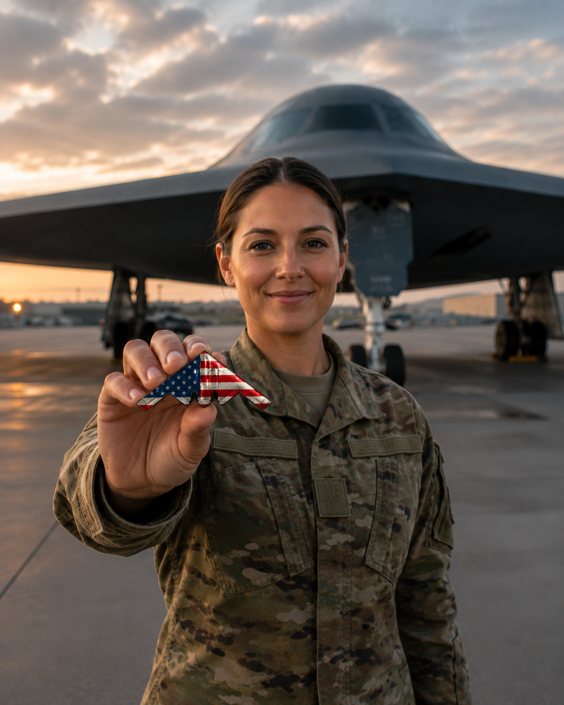 🔥Last Day 66% Off - Spirit of ’76 B-2 Stealth Bomber Challenge Coin – 250th Anniversary Patriotic Collectible