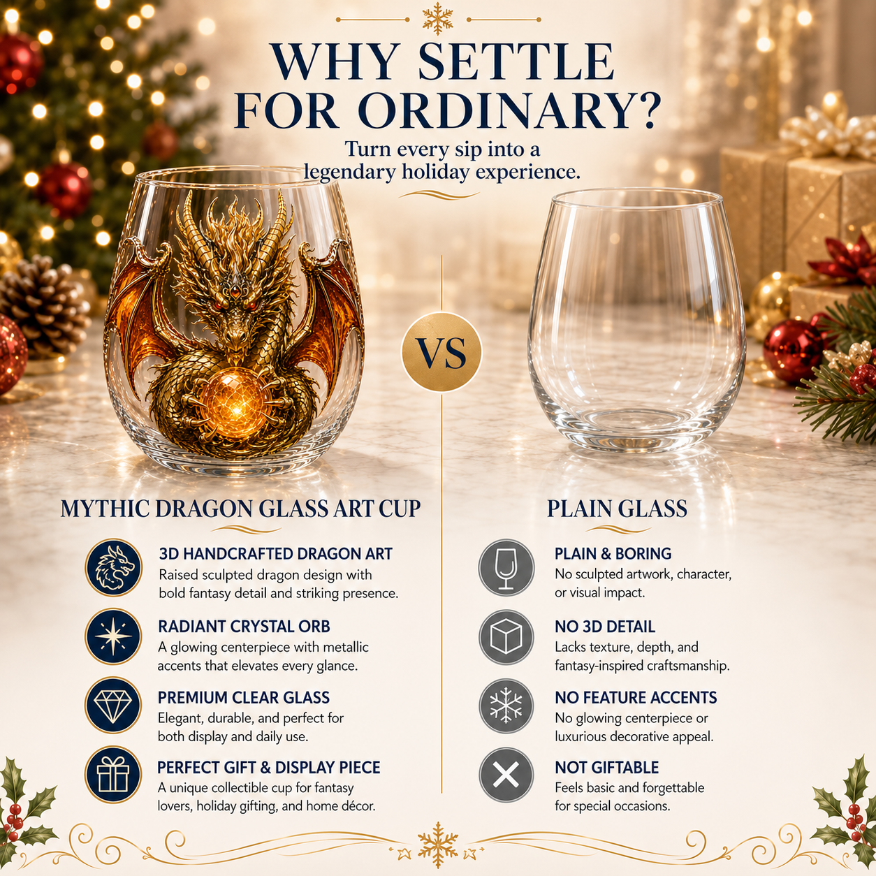 ✨🐉✨ 3D Mythic Dragon Glass Art Cup | Luxury Raised Fantasy Glassware for Whiskey, Home Bar Décor & Legendary Gifts 🎁